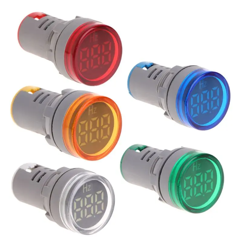 28mm/1.1in Diamter Frequency Meter 22mm HZ Meter LED Display  20-75Hz