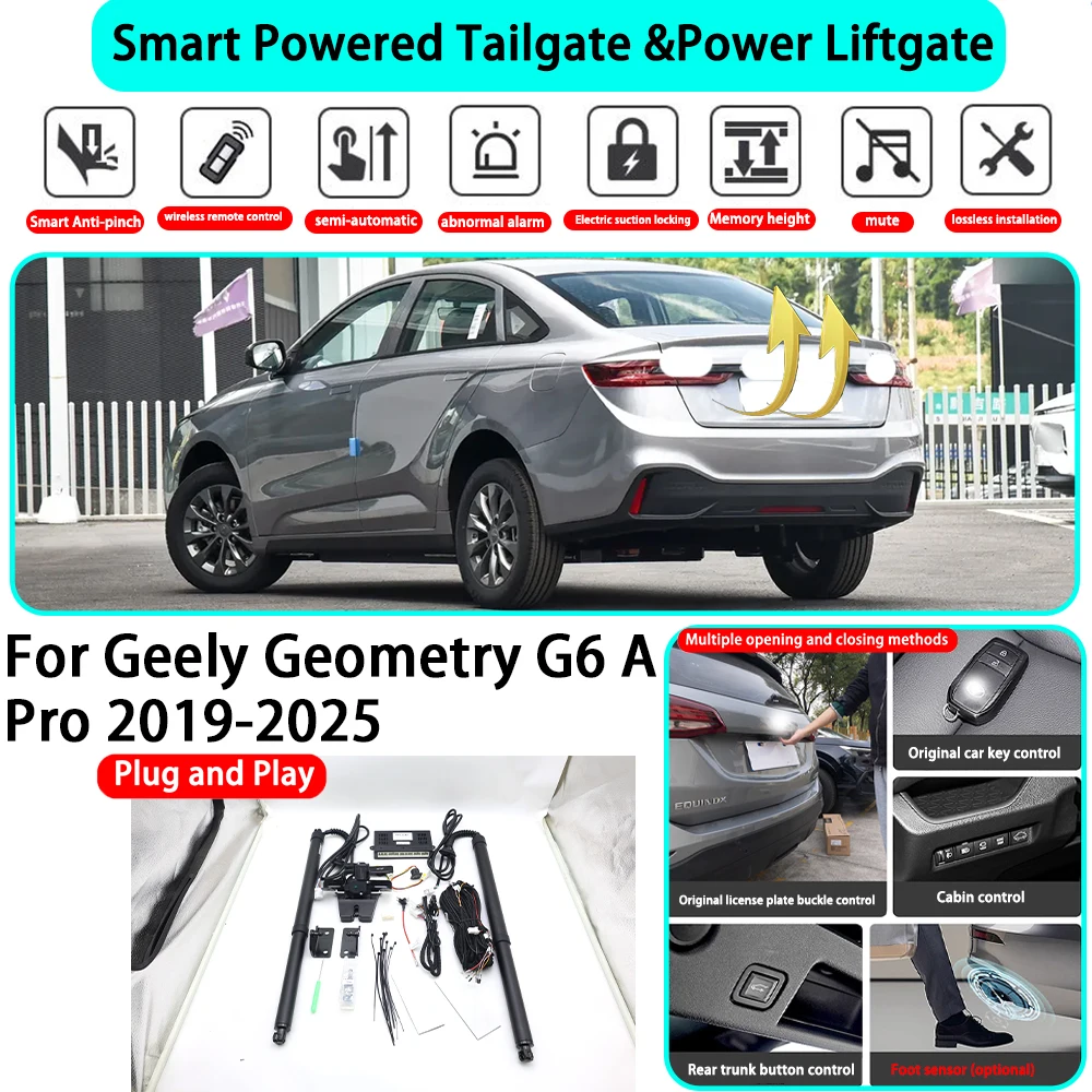

﻿for Geely Geometry G6 A Pro 2019-2025 OEM Smart Automatic Powered Tailgate Electric Power Tailgate Lift Kit Key Close