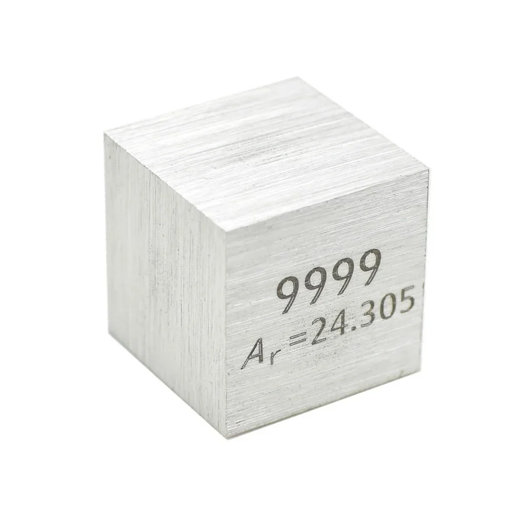 1 Inch Magnesium Cube 99.99 High Purity Mg Element Collection Desktop Decoration Ornaments