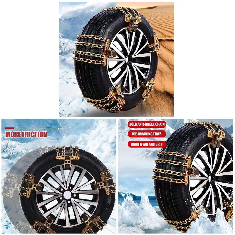 Auto Anti-Skid Wheel Chain Automatic Needle Car Tire Chain for Safe Driving Automobiles