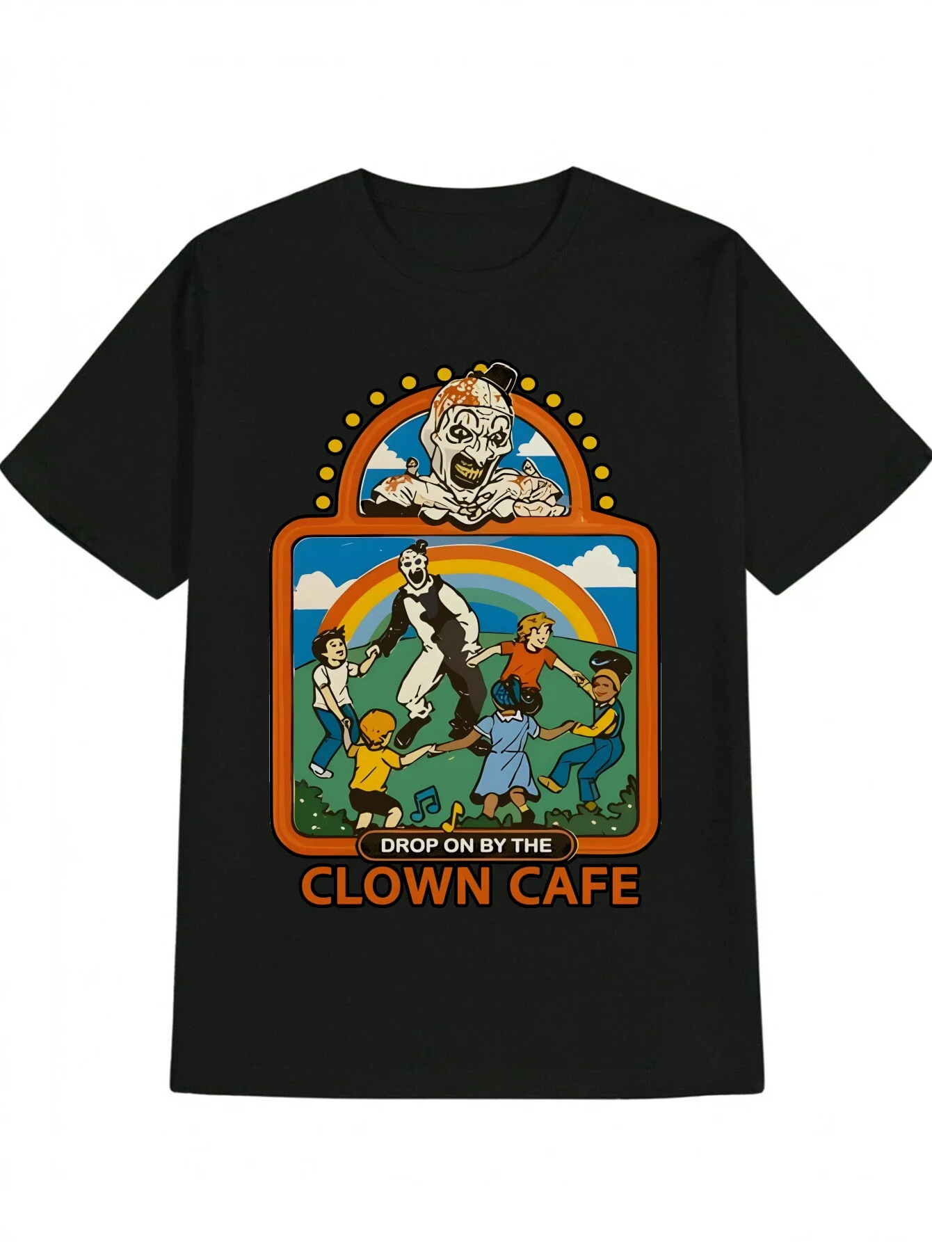 

Horror Movie Graphic Printing Summer Autumn Winter Pure Cotton Men's and Women's T-shirts Short Sleeves Luxury Outdoor Sports