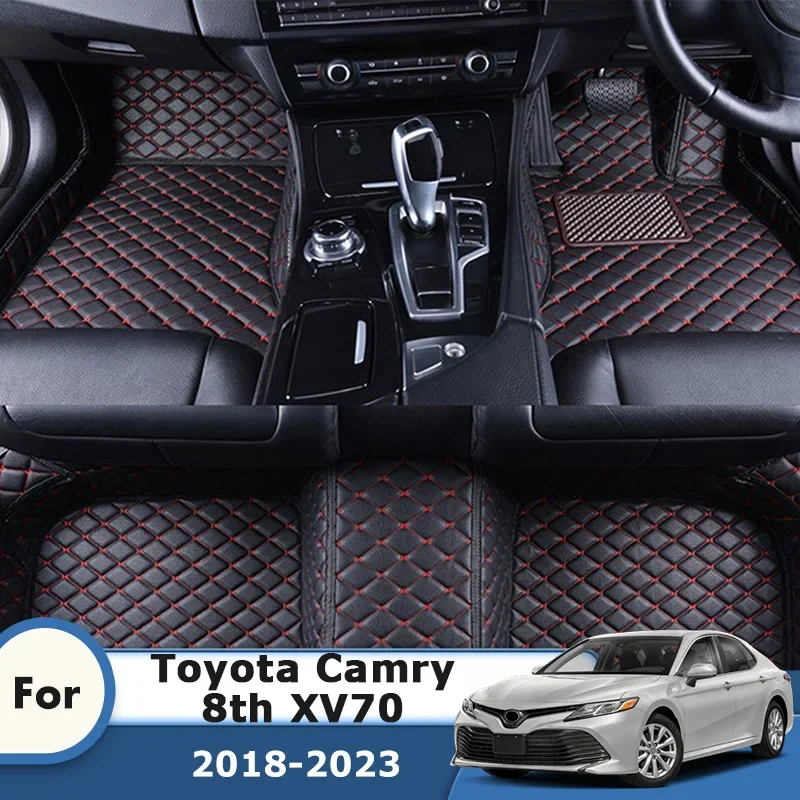 

RHD Car Floor Mats Rugs For Toyota Camry 8th XV70 2024 2023 2022 2021 2020 2019 2018 Carpets Auto Accessories Interior Cover