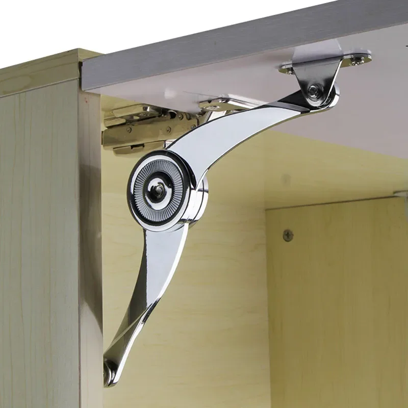 1pcs Lift Up Stay System Hinge Damper Furniture Cabinet Cupboard Door Close Gas Lift Up Stay Support Hinge Damper