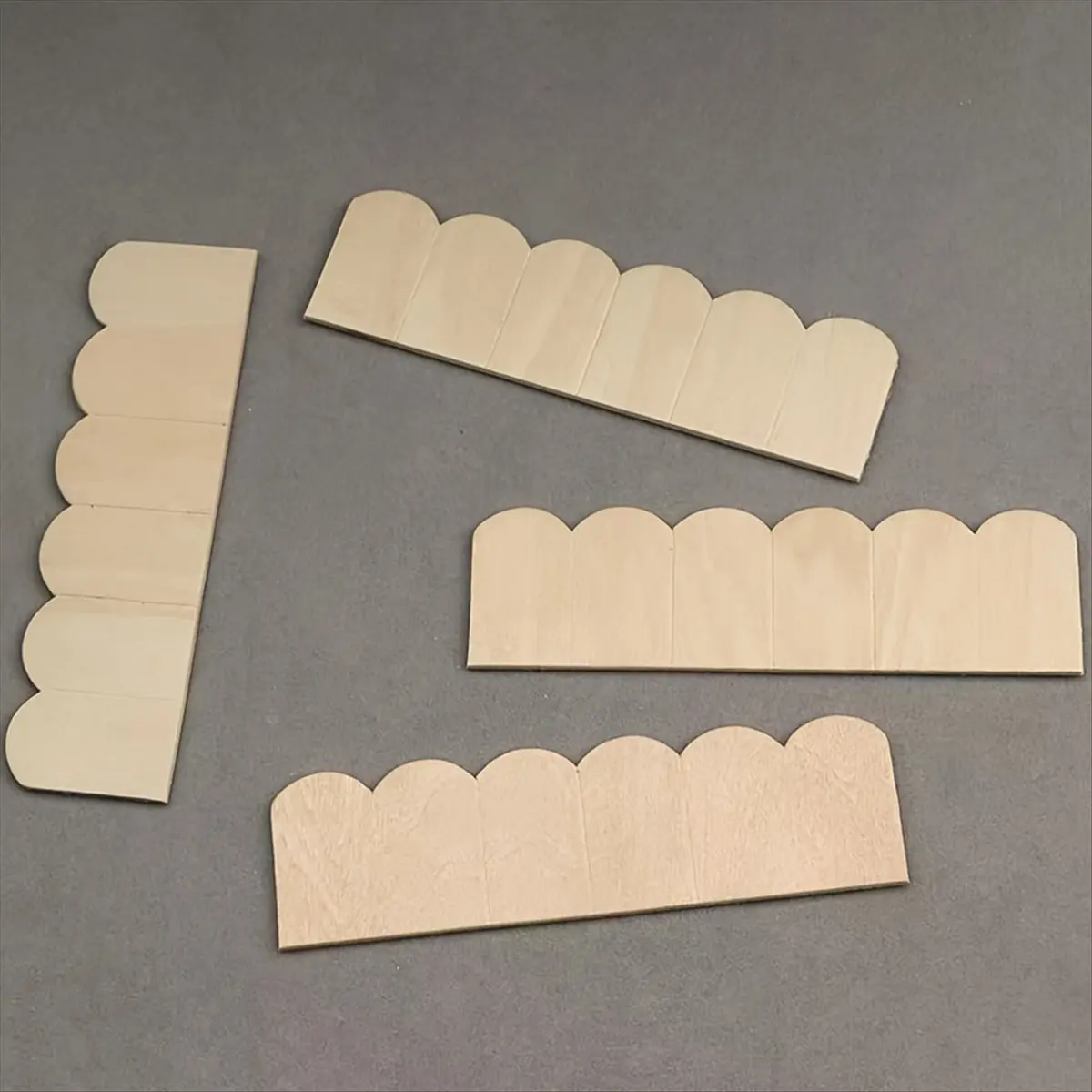 24PCS Miniature Wooden Roof TilesDollhouse DIY Making Accessories for Dolls House Christmas Halloween Gifts &LICG