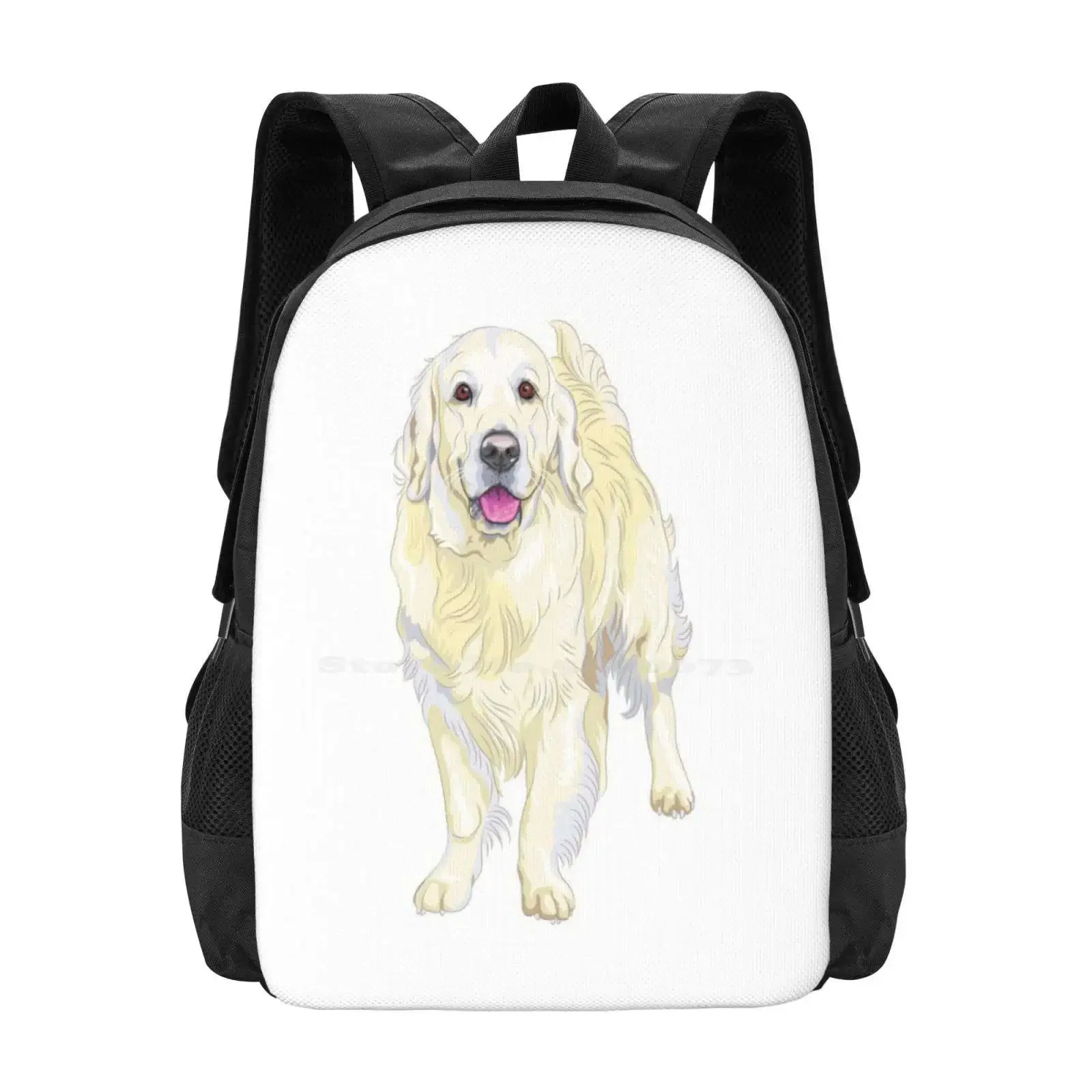 Golden Retriever رائجة البيع حقيبة مدرسية على ظهره حقائب الموضة Golden Retriever Dog Golden Retriever Dad Golden Retriever Lover #1