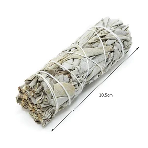 Natural White Sage Bundle Smudge Sticks Pure Grass Purification Environment Palo Santo Incense Indoor Purification Smoky Grass 10 best sales white sage - №9