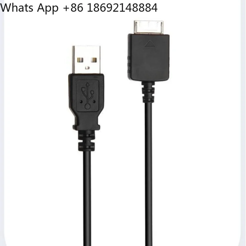 Cable de datos compatible con Sony WMC-NW20MU, adecuado para cable de carga USB mp3 para SONY Walkman