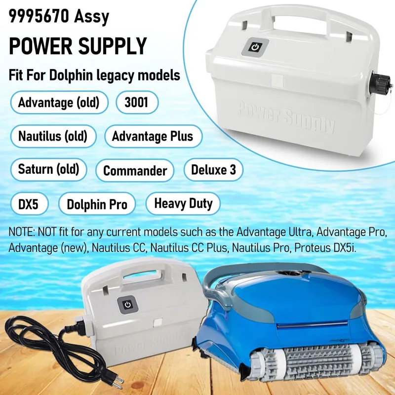 9995670 Robotic Pool Cleaners Assy Power Supply Unit Fit for Nautilus (Old), 3001, Advantage Plus, Commander, Deluxe 3, DX5
