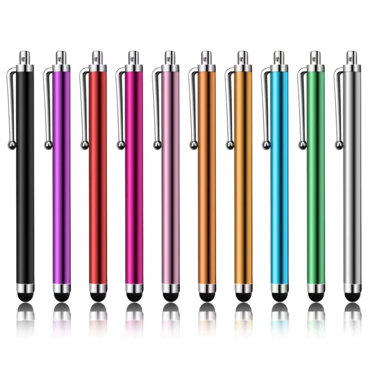 100Pcs 9.0 Metal Capactive Stylus Pen Touch Screen Pens for iPad iPhone Samsung Galaxy S8 Tablet PC Smart Phone Pen