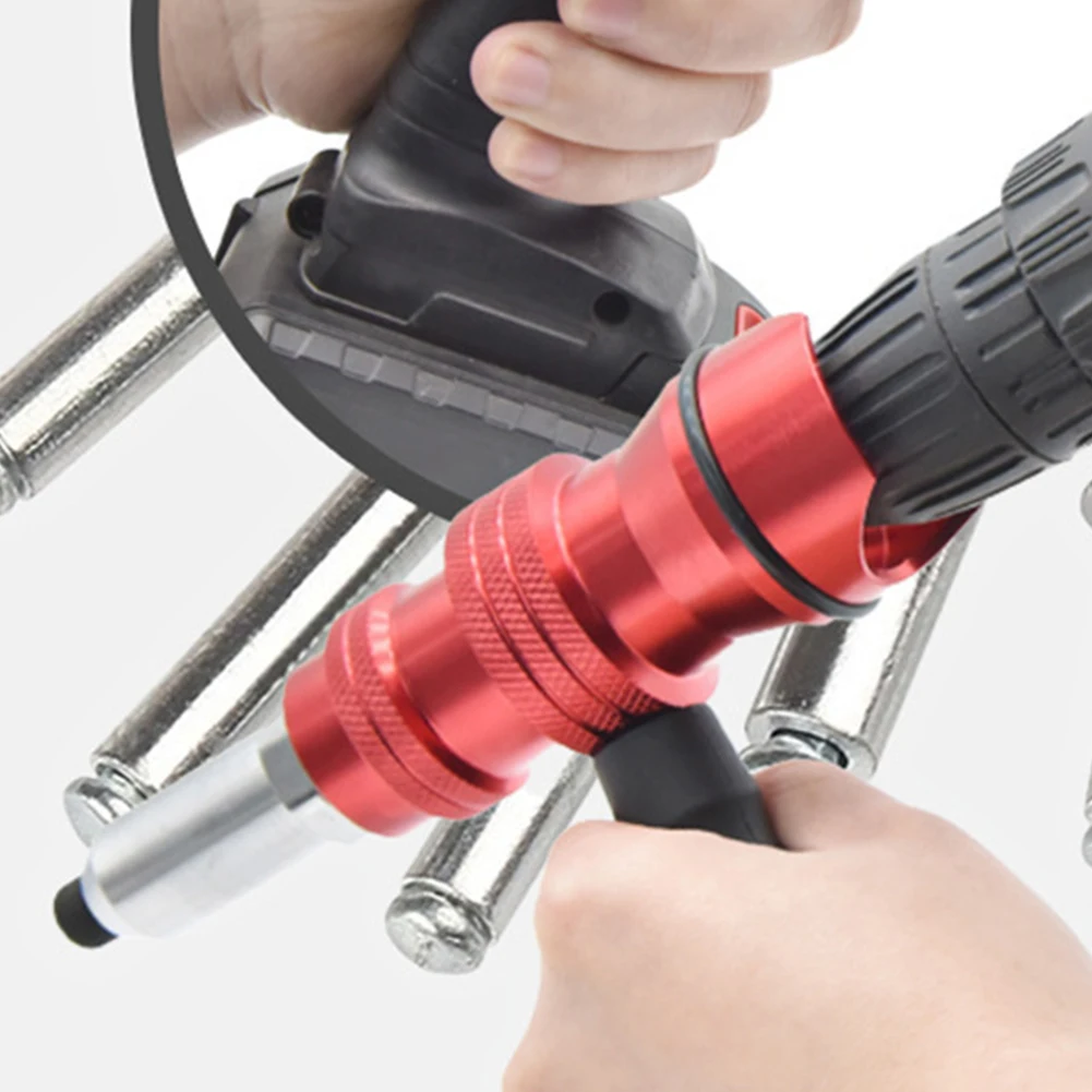 Home Decoration Electric Riveting Machine Convenient Head Conversion Detachable Handle Effortless Riveting Experience