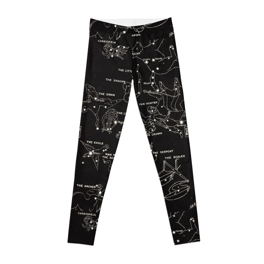 

1920's Constellation Map Leggings Sports pants woman Women's gym legging gym Women's sportswear