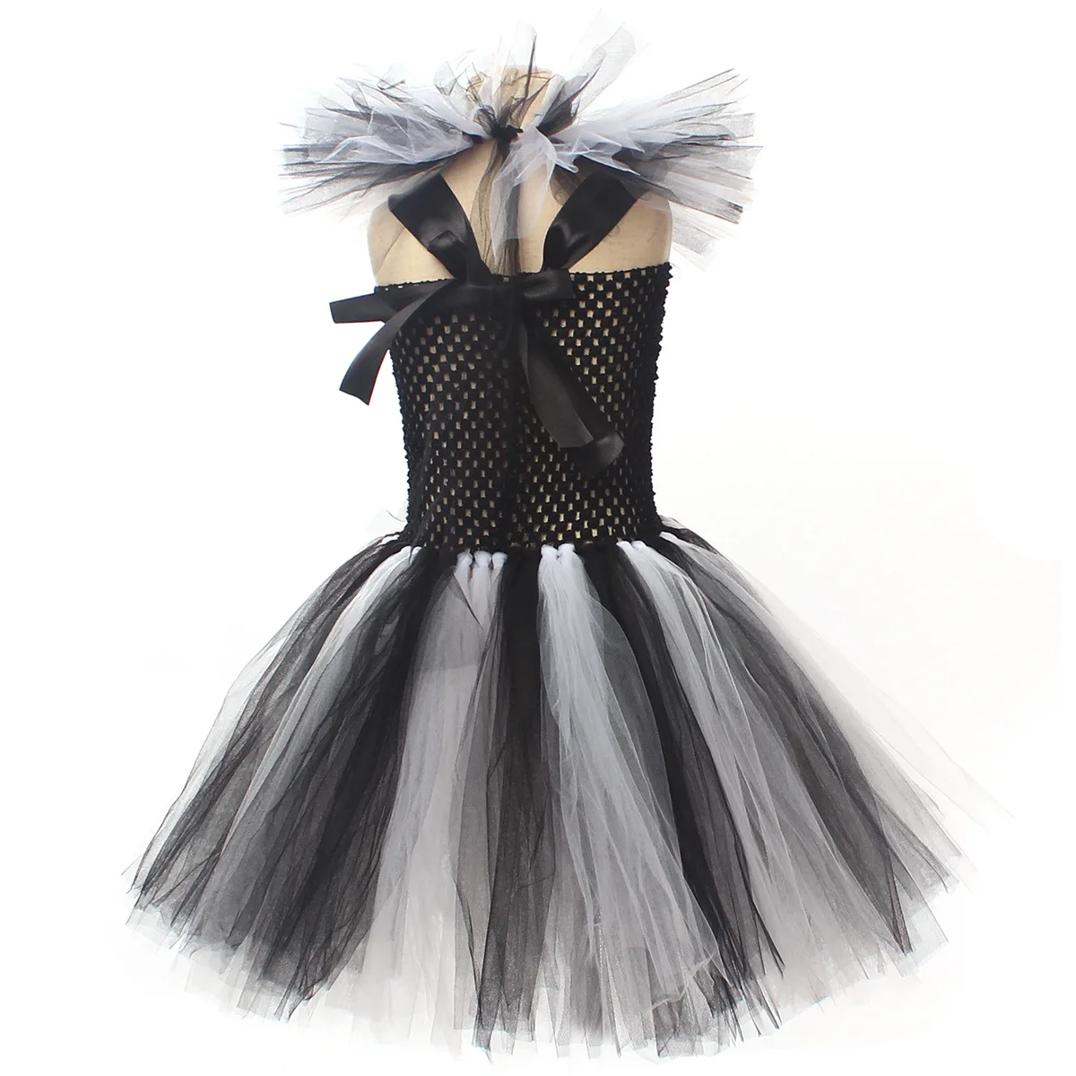 Mädchen Tüll Clown Tutu Cosplay Halloween Kostümset für Kinder, Musikfestival, Zirkus, Bühnenauftritt, Karnevalskleidung 2026 – Detail 18