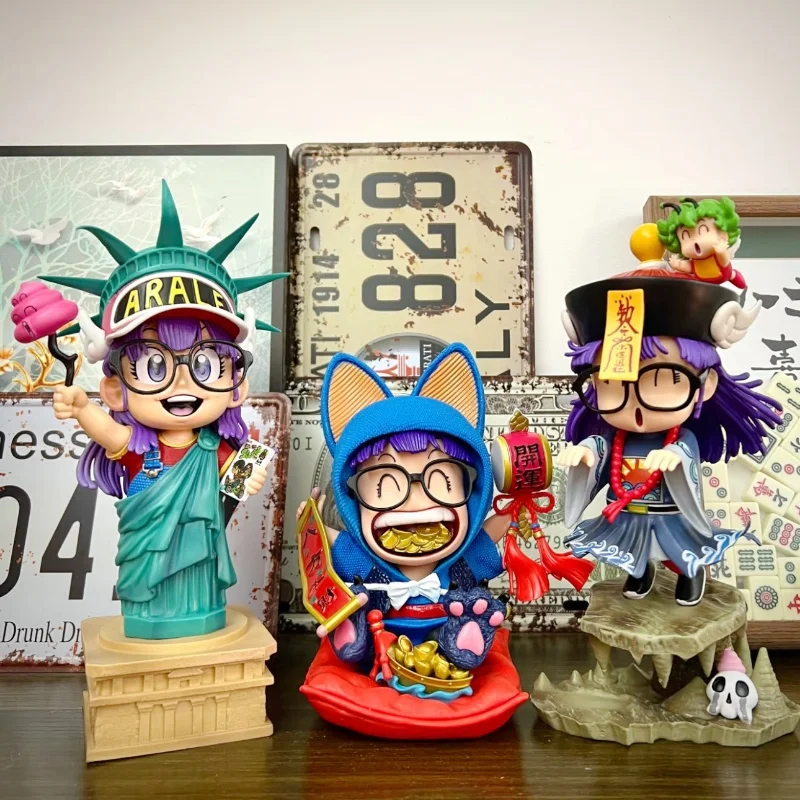 

Dr. Slump Anime Figure Arale Figures Wealrh God Figurine Cute Girl Gk Statue Model Doll Collection Room Birthday Gifts Toy boy