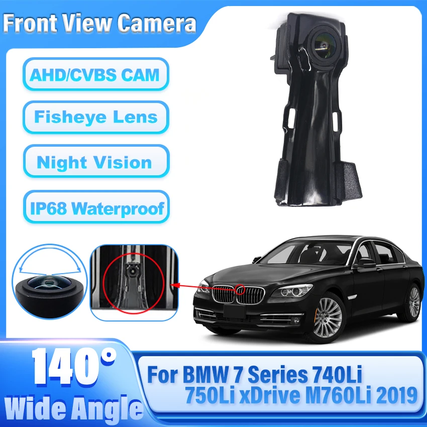 AHD/CVBS Vehicle Front Side View Camera CCD Waterproof FishEye Lens Night Vision For BMW 7 Series 740Li 750Li xDrive M760Li 2019