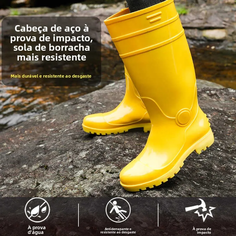 steel-toe-steel-bottom-safety-rain-boots-anti-collision-waterproof-yellow-water-shoes-white-food-sanitary-boots-home-use