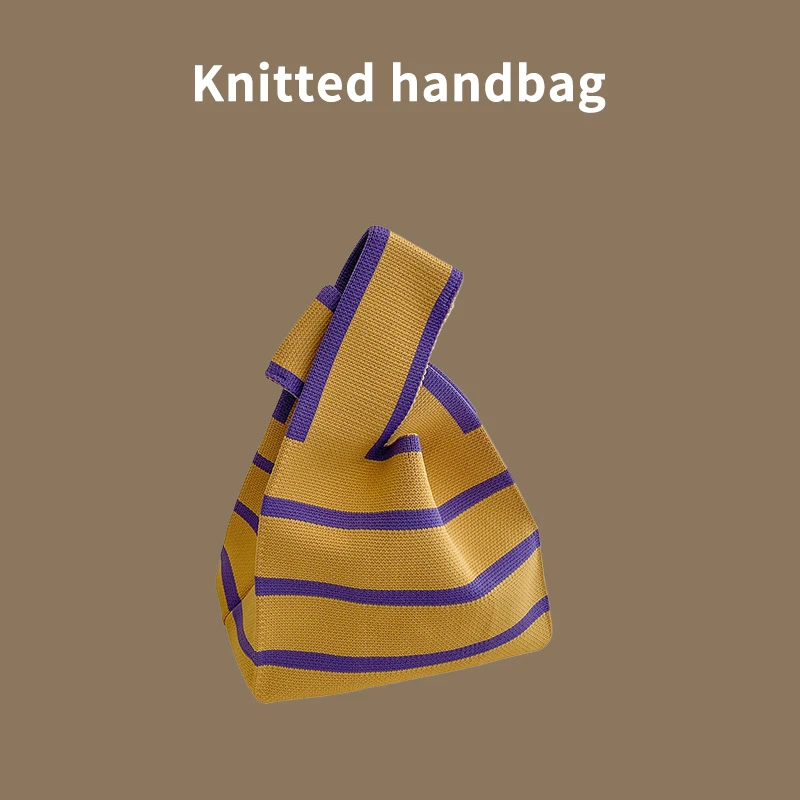 Mini Borsa Shopping Riutilizzabile a Nodo Fatto a Mano - alternate angle