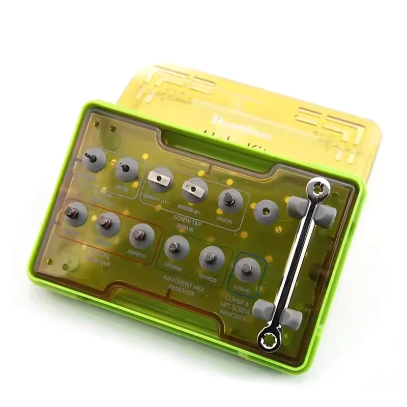 Dentium XIH Help Kit Dental Implant Fixture Fractured Screw Removal Set Abutment Cover Screw Remover Dental Tools