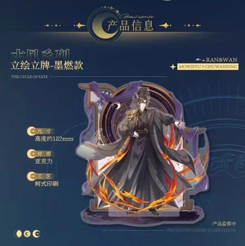 The Husky and His White Cat Shizun Chu Wanning Mo Ran Xue Meng Shi Mei Anime Acrylic Standing Plate Ornament Collection