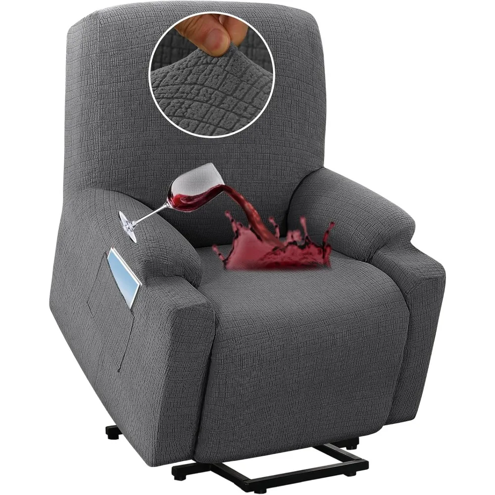 

Waterproof Stretch Recliner Cover for 1-Piece Electric Power Lift Chairs - Furniture Protection