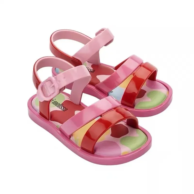 ميليسا الصيف الساخن بيع الموسم جيلي الصنادل المسطحة للفتيات طالب الأحذية المتوسطة والكبيرة للأطفال الانزلاق على الأحذية با #3