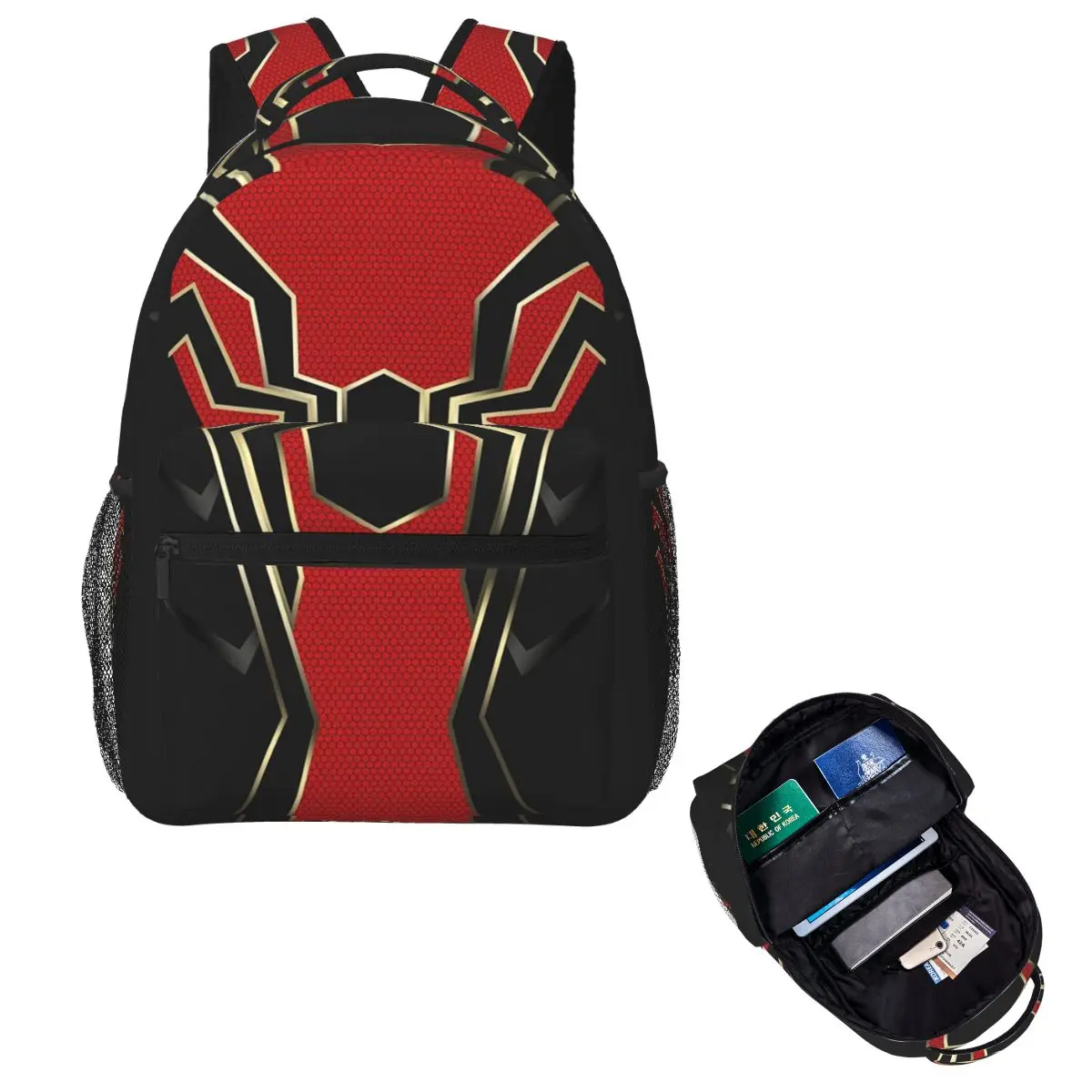 

Iron Spider Backpack Hot Sale Daypack Large Capacity Kids BookBag School Bag Shoulder Bags for Men Women