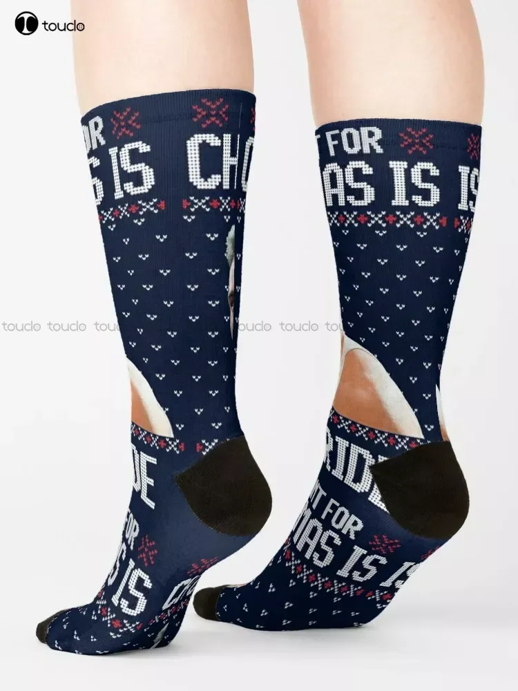 Kelly Severide Ugly Christmas Sweater Chicago Fire Socks Personalized Custom Unisex Adult Teen Youth Socks 360° Digital Print