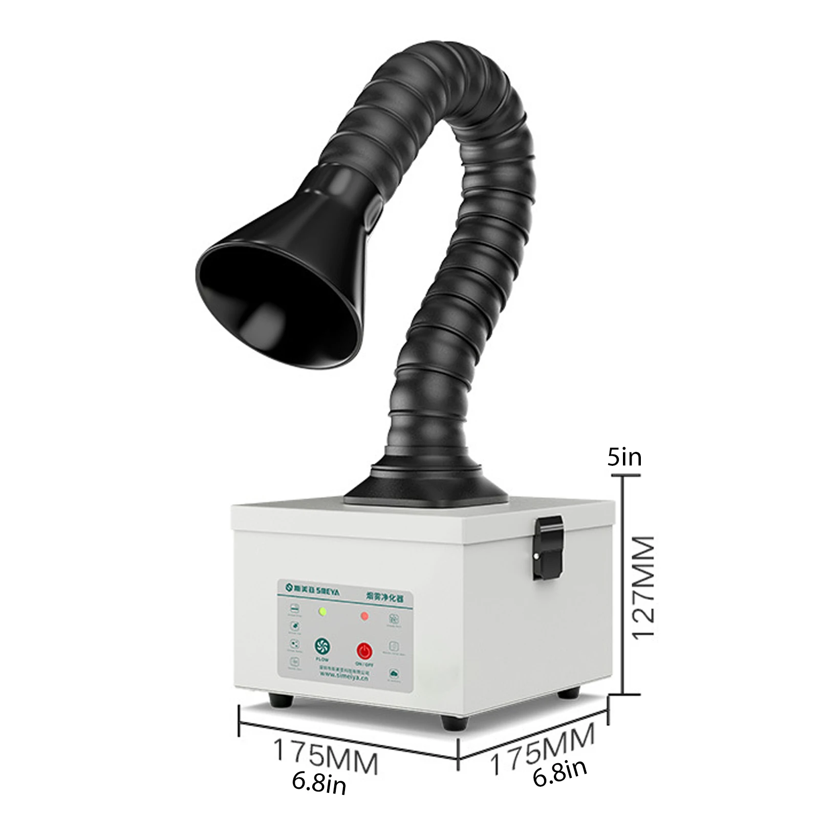 Ekstraktor Asap Portabel 30W Ekstraktor Asap Solder dengan Filter 3 Tahap Pembersih Hisap Kuat untuk Pengelasan DIY Ukiran