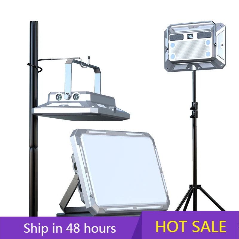 

POWER LEAP Banqcn 50w Portable Flash Led Flood Light Handheld Smart Ultra-long Battery Outdoor Waterproof USB Power Multi Colo