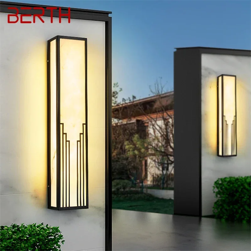 BERTH Contemporary LED Outdoor Wall Lamps Electric Simplicity Waterproof Balcony Hallway Courtyard Villa Gate Hotel