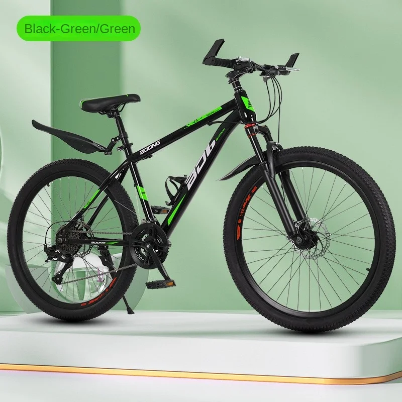 Cooya Mountainbike für Erwachsene, 24 Zoll, 26 Zoll, Mountainbike mit variabler Geschwindigkeit, 21 Geschwindigkeiten, 27-Gang-Offroad-Fahrrad, Rahmen aus Kohlenstoffstahl 2024