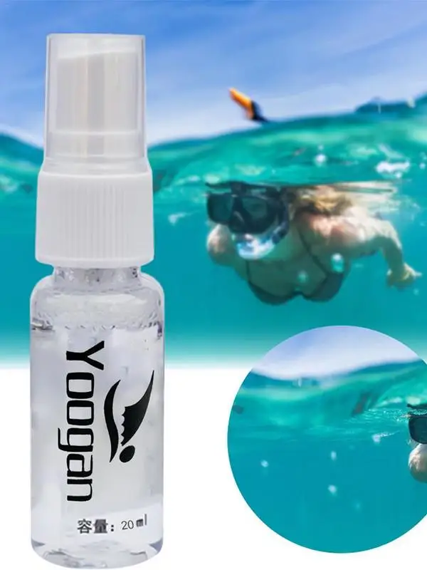 20ml Solid Defogger Goggles Scuba Dive Face Cover Lens Cleaner Bottle Anti-Fog Spray Bottle for Swim Antifogging Mist