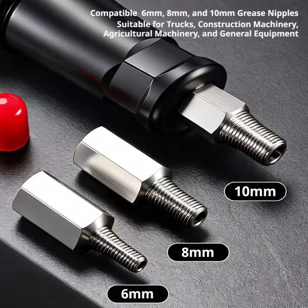 Heavy Duty Grease Fitting Cleaner Tool Effectively Loosens Hardened Grease Buildup Long/Short Rod Butter Filling And Maintenance