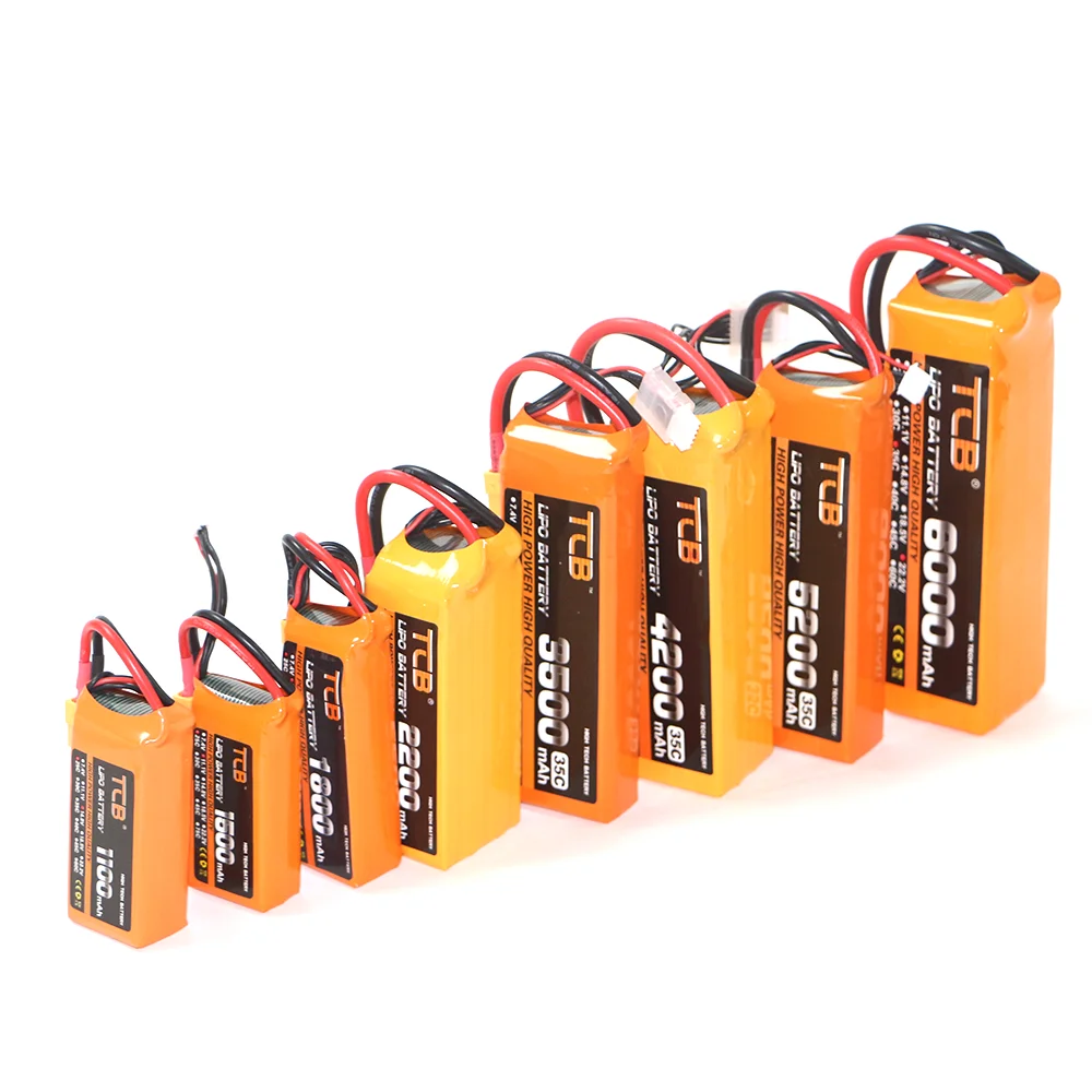 

TCB 14.8V RC LiPo Battery 4S 2200mAh 2600mAh 3300mAh 4000mAh 5200mAh 6000mAh 25C 35C 60C For RC Airplane Drone Helicopter Q