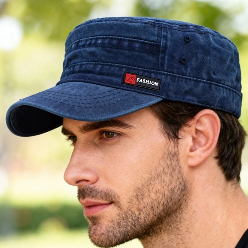 Gorras de béisbol con parte superior plana para hombre y mujer, gorras de béisbol suaves con etiqueta FS, sombrilla para pesca al aire libre, uso diario, primavera y otoño, 1 ud.