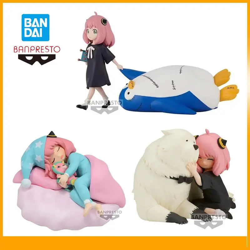 

Official Genuine Original Bandai Banpresto Spy Family Break Time Collection Anya Forger Anime Action Figures Model Kawaii Figure