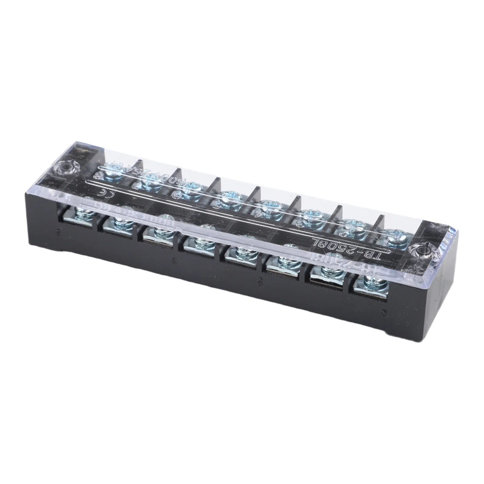 Double-row Terminal Terminal Blocks Two Screw Hole Installation Safety Cover Design Protective Cover Terminal Block
