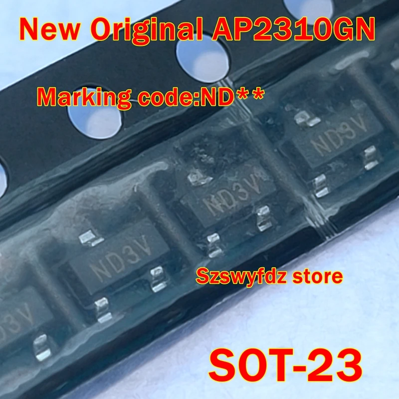 

AP2310GN-HF AP2310GN Marking code:ND** New Original 1pcs to 100pcs N-CHANNEL ENHANCEMENT MODE POWER MOSFET