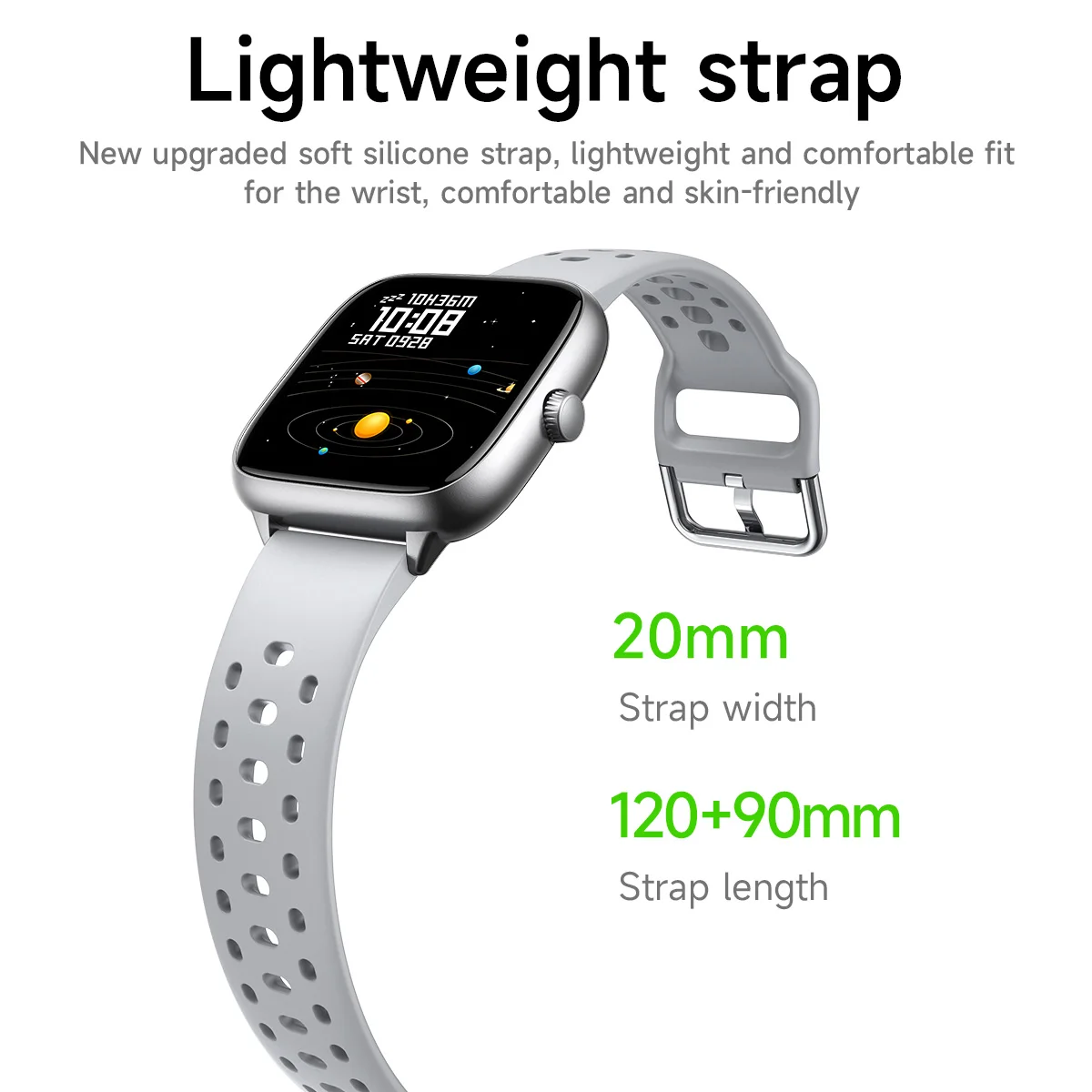HOCO Y36 1.72 inch TFT Touch Screen Call Version Smart Watch Heart Rate Sleep Oxygen Sport Monitoring Smartwatch IP67 Waterproof view 3