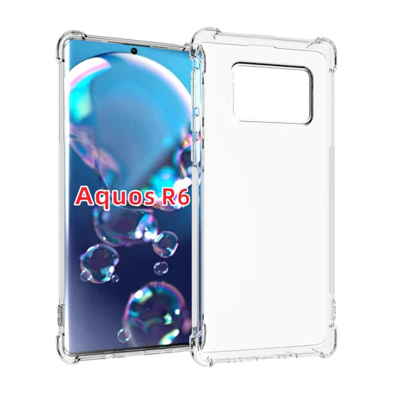 Airbag Shockproof Case For Sharp Aquos R6 AquosR6 Clear Silicone TPU Phone Back Cover Soft Case for Sharp Aquos R6 AquosR6