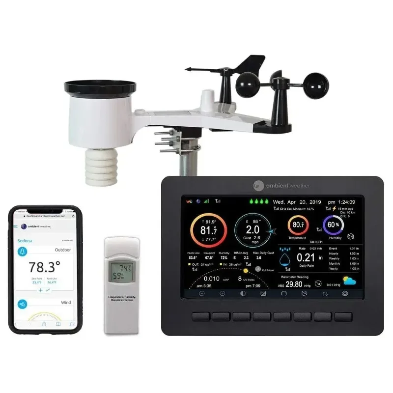 Ambient Weather WS-2000 Smart Weather Station with WiFi Remote Monitoring and Alerts