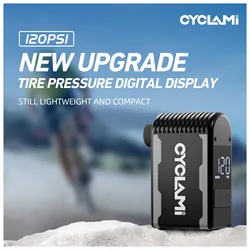 CYCLAMI A2S Mini Pompa di Aria Elettrica 120 PSI Bicicletta Portatile Cordless Gonfiatore Presta Valvola Schrader Strada Esterna MTB Bici