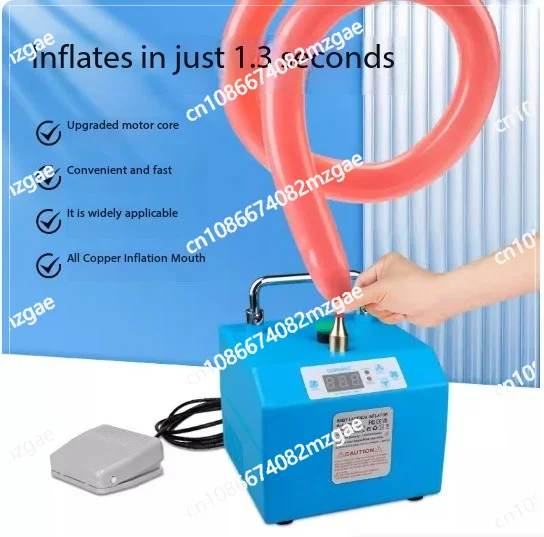 With Timer and Foot Switch B231M Electric Long Strip Balloon Inflation Pump Multi Functional Portable Magic Balloon Inflator