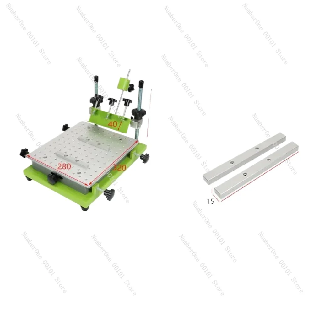 280X320MM Plate High Precision Manual Screen Printing Machine SMT Solder Paste PCB Circuit Board Manual Small Flat Equipment