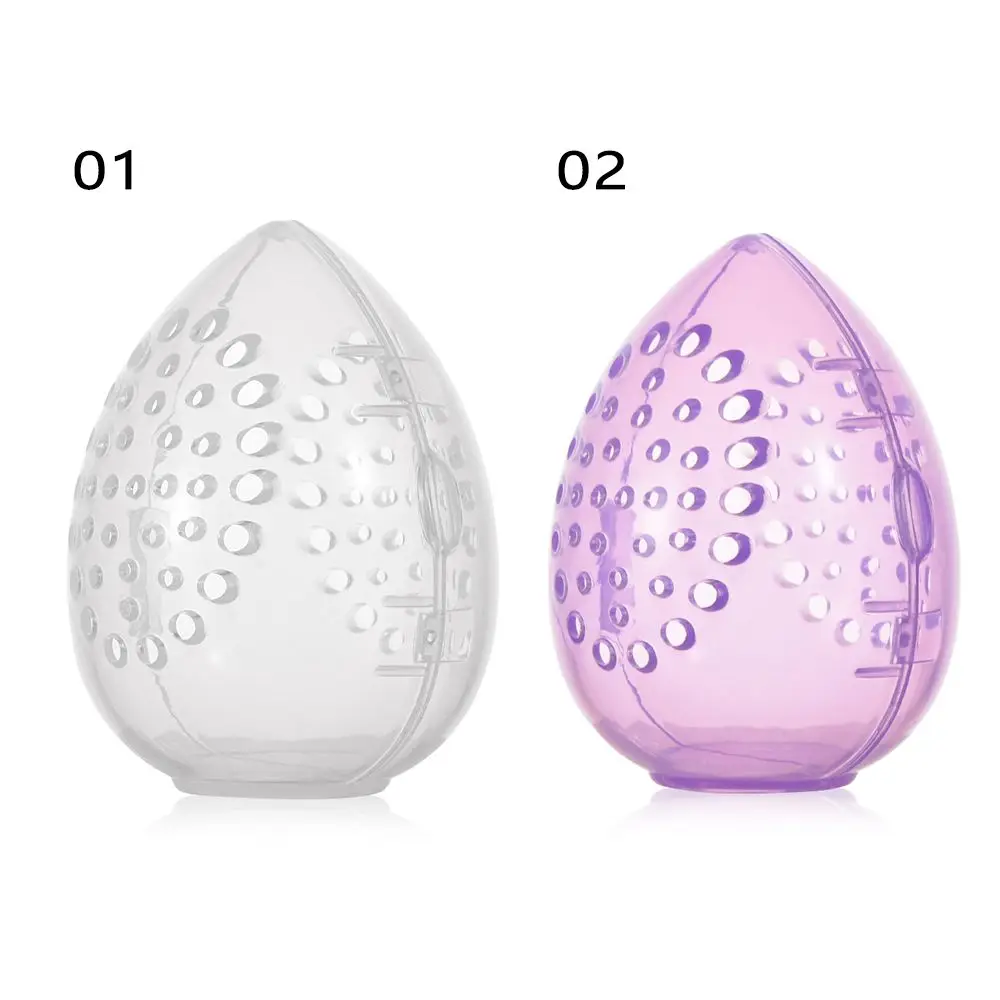 Pudełko w kształcie jajka, odporne na pleśń, etui do przechowywania akcesoriów do makijażu, stojak do suszenia gąbeczek do makijażu, puder, puszki do makijażu.