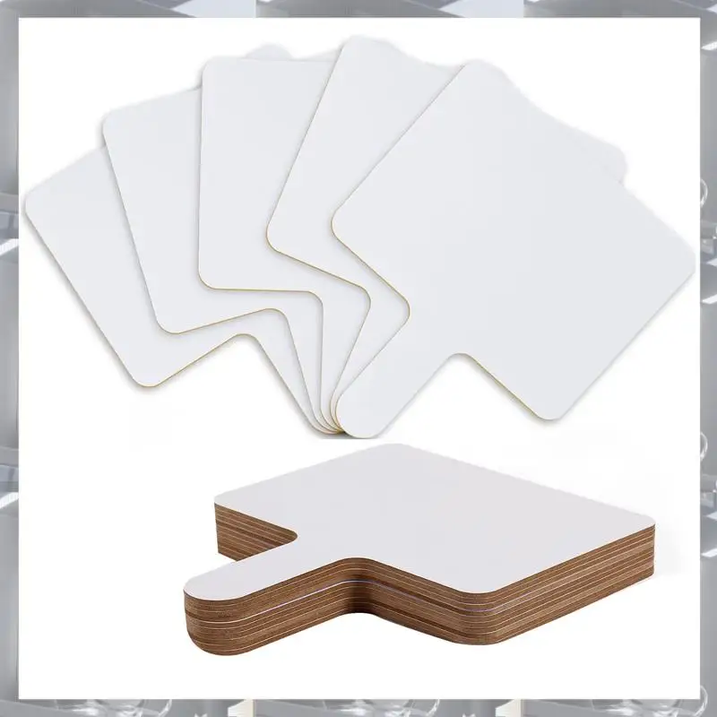 vendita-calda-10-pezzi-96x8-pollici-paletta-di-risposta-cancellabile-a-secco-maniglia-lavagna-bianca-in-legno-doppia-faccia-cancellabile-a-secco-bacheca-di-risposta-10-pezzi-96x