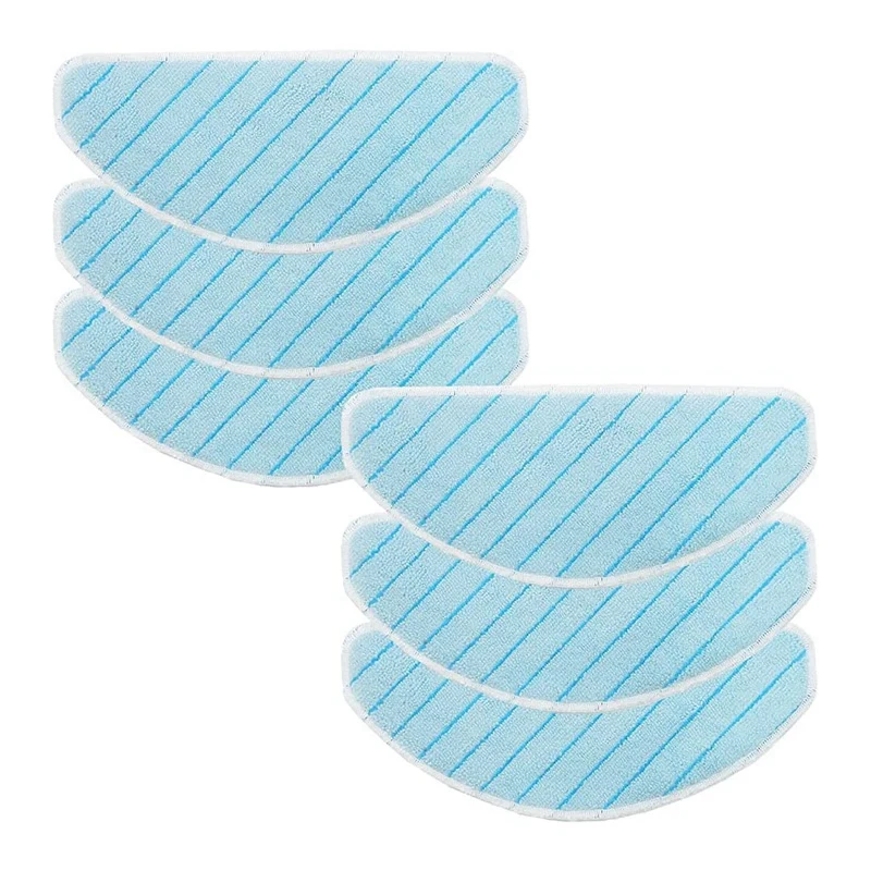 

6 Pcs Wipes for Ecovacs DEEBOT OZMO T9 Robot Vacuum Cleaner Cleaning Washable Mop Pad Mop Cloth Rag