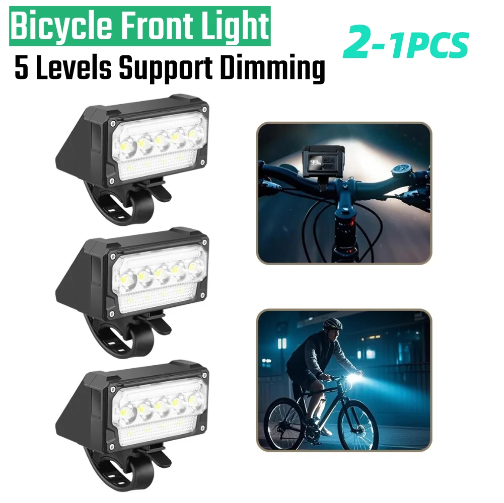 

Передний фонарь для велосипеда, супер яркий велосипедный фонарь, водонепроницаемая защитная лампа для велосипеда, 5-уровневая велосипедная фара с регулируемой яркостью для ночной езды