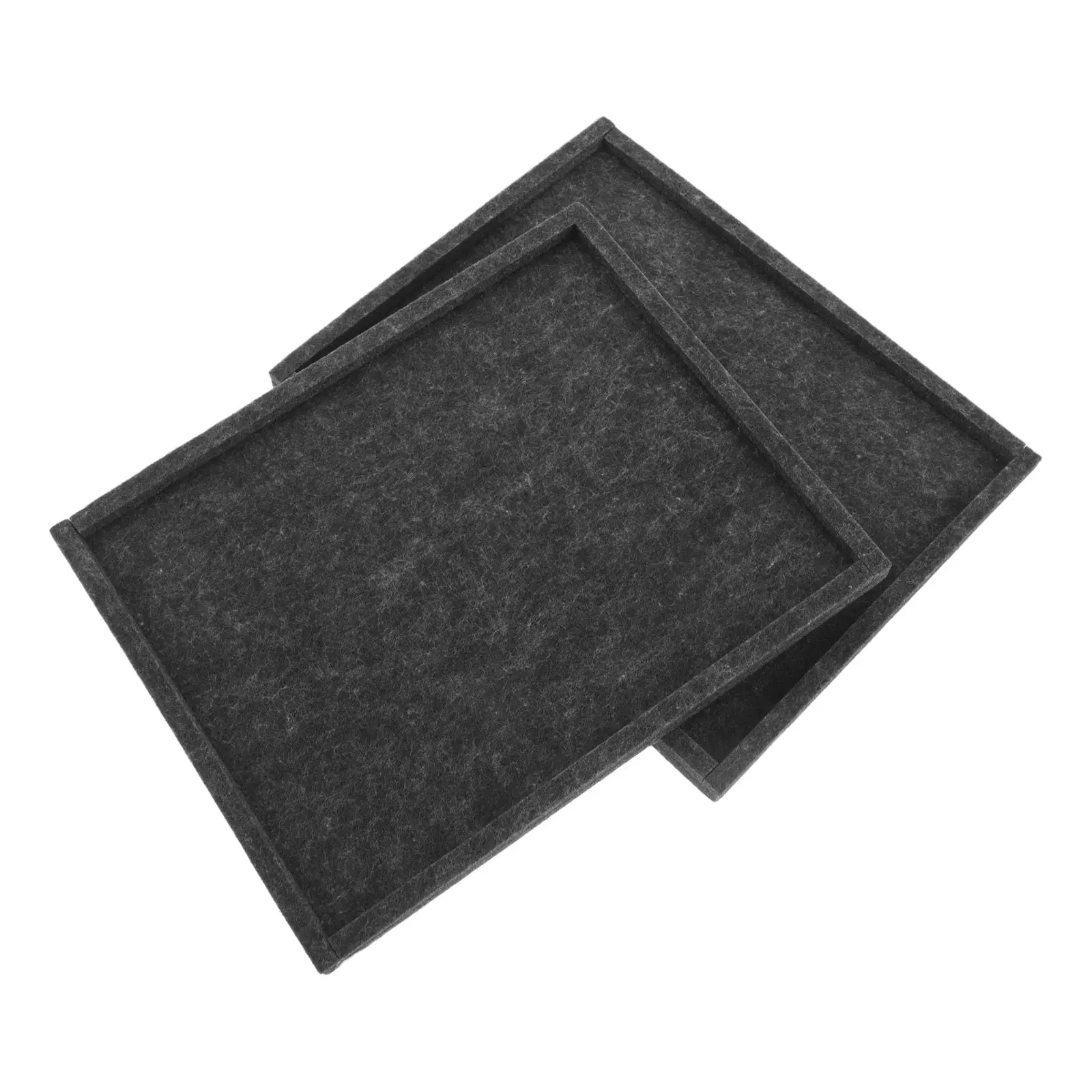 

Набор из 2 фетровых ковриков для пазлов, особо толстые, нескользящие, портативные, для сортировки и хранения, 12x9.5, штабелируемые органайзеры для пазлов