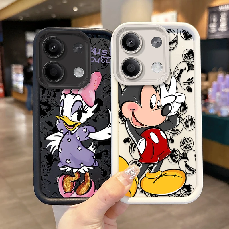 Disney Mickey Minnie Daisy Case for Xiaomi Redmi Note 13 12 Pro Plus 4G 5G 13C 12C Turbo 11 11S 10 10S 9 10A 10C 9C A2 A1 Cover