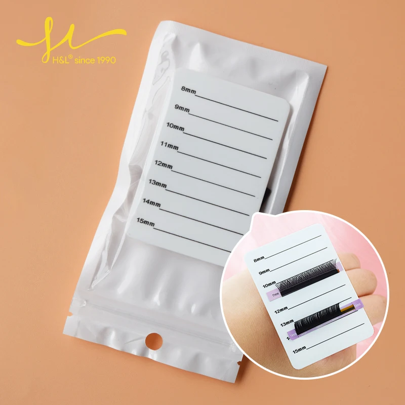 H&L SINCE 1990 Eyelash Tile White Background With Length Marker High Quality Women Makeup Tools Eyelashes Extensions Supplies